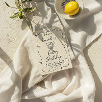 Retro 40th Hand Drawn Bow Champagne Glass Birthday