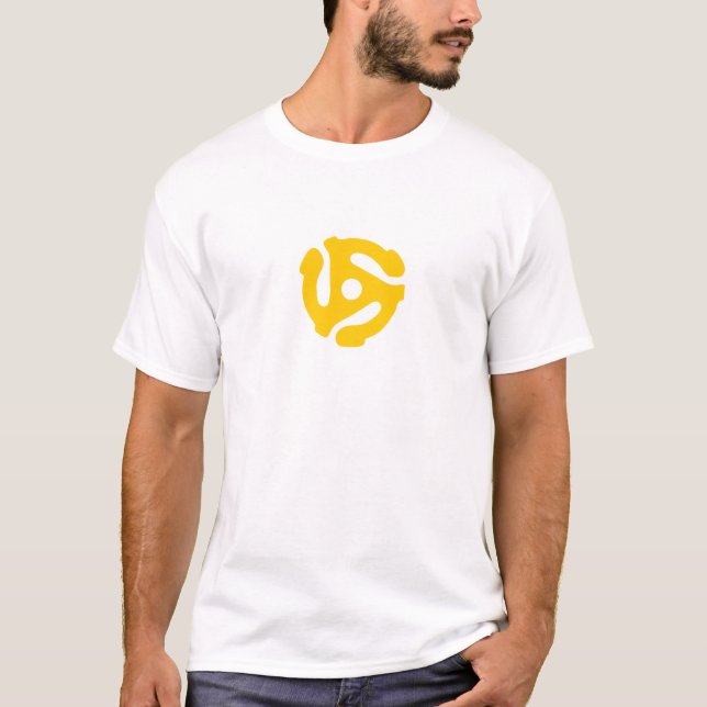 Retro 45 Record Adapter T-Shirt (Front)
