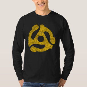 Retro 45 RPM Adapter Vintage Vinyl Records Collect T-Shirt