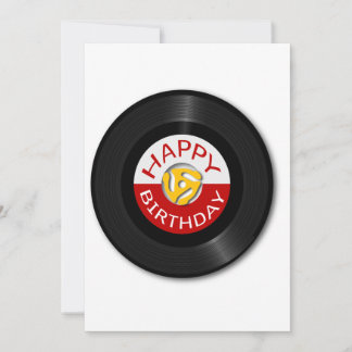 Retro 45RMP record with adaptor Holiday Card