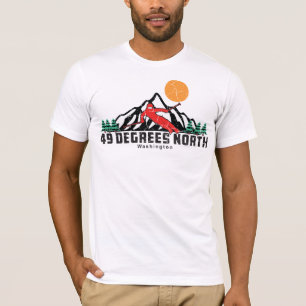 Retro 49 Degrees North Ski  T-Shirt