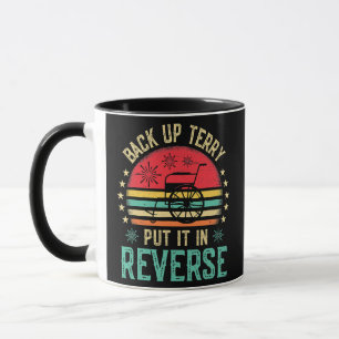 Retro 4th Of July Back Up Terry Put It In Reverse Mug