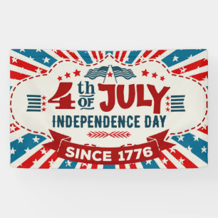 Retro 4th of July  Banner