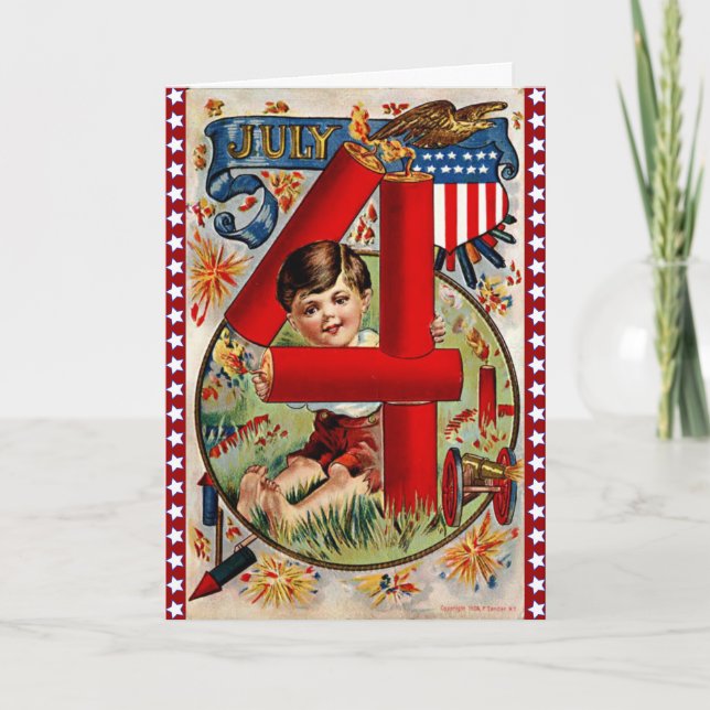 Retro 4th of July Card (Front)