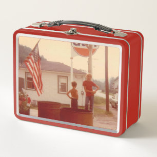 Retro 4th of July Kids Scene 4Ashley Metal Lunch Box