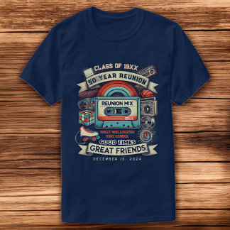 Retro 50 Year High School Reunion Vintage Class T-Shirt