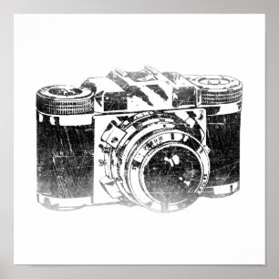Retro 50's camera poster