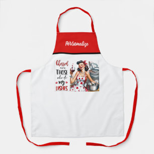 Retro 50s Glam Housewife Funny Sarcastic Humour Apron