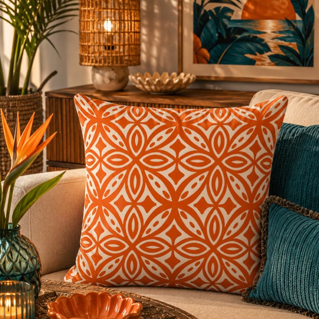Retro 50s Hawaiian pattern Cushion (Creator Uploaded)