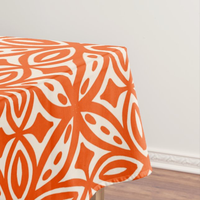 Retro 50s Hawaiian pattern Tablecloth (In Situ)