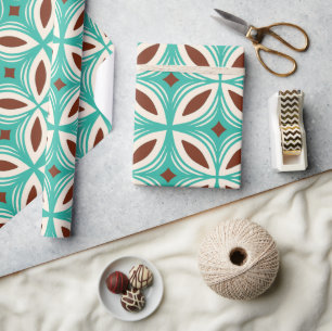 Retro 50s Hawaiian pattern Wrapping Paper