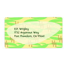 Retro 50's Lemon Lime Label