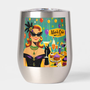 Retro 50s Mardi Gras Martini Cocktail Party
