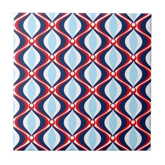 Retro 50s Pattern Tile (Front)