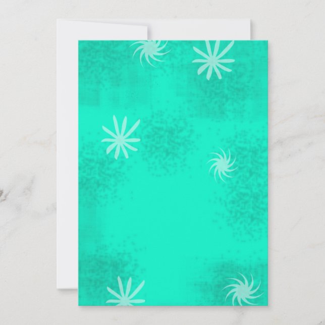 Retro 50's Style Background Invitation (Front)