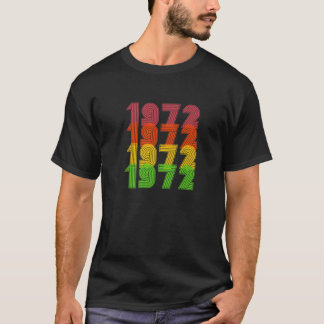 Retro 50Th Birthday 1972 Outfit - Birthday 50 Year T-Shirt