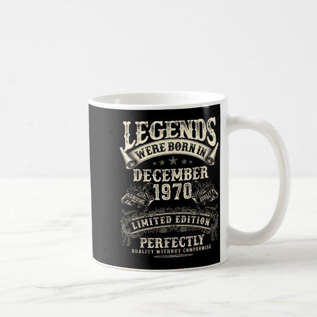 Retro 55th Birthday For Men 55 Year Old December 1 Coffee Mug (Right)