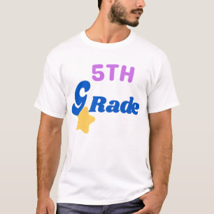 Retro 5th Grade Student Teacher Back To School T-Shirt