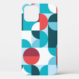 Retro 60's 70's minimalist pattern iPhone 12 case