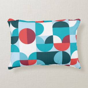 Retro 60's 70's minimalist pattern decorative cushion