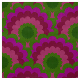 Retro 60s 70s Mod fabric Scallop pattern