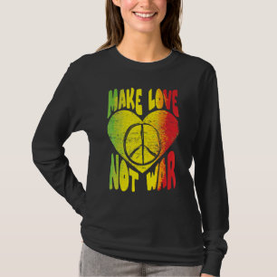 Retro 60s 70s Psychedelic Peace Love Hippie Funky T-Shirt