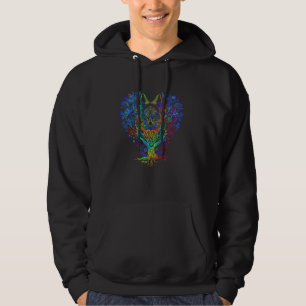 Retro 60s 70s Vibe Mandala Tree Life tattoo Love M Hoodie
