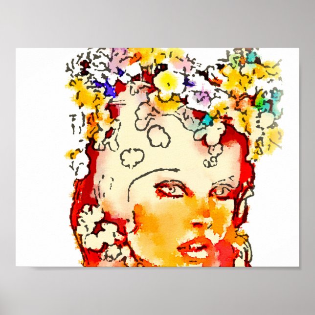 Retro 60s Babe Poster (Front)