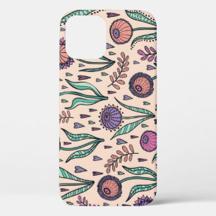 Retro 60s Floral: Home Decor Pattern iPhone 12 Case