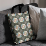 Retro 60s florals  tote bag<br><div class="desc">A funky retro bag covered in 60s and 70s style florals. The perfect green background for the retro color palette!</div>