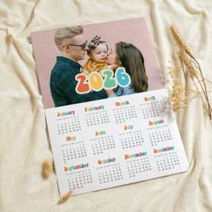 Retro 60s Hippie 2025 photo calendar Poster