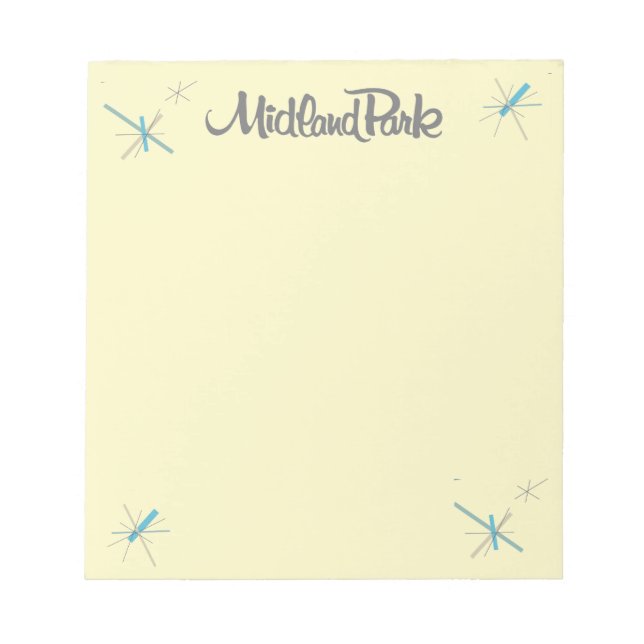 Retro 60s Modern Notepad (Front)