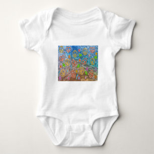 Retro 60s Peaceful Ocean Life Apparel Gifts Baby Bodysuit