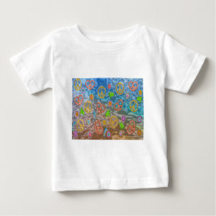 Retro 60s Peaceful Ocean Life Apparel Gifts Baby T-Shirt