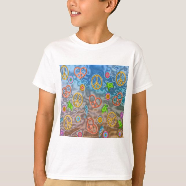 Retro 60s Peaceful Ocean Life Apparel Gifts T-Shirt (Front)