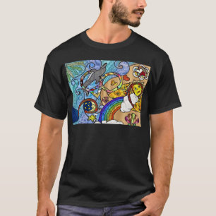 Retro 60s Psychedelic At The Beach Gifts Apparel T-Shirt
