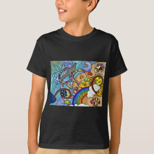 Retro 60s Psychedelic At The Beach Gifts Apparel T-Shirt
