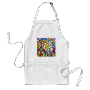 Retro 60s Psychedelic Sunshine Eagle Apparel Gifts Standard Apron