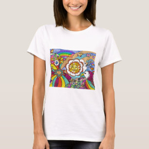 Retro 60s Psychedelic Sunshine Eagle Apparel Gifts T-Shirt