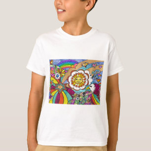Retro 60s Psychedelic Sunshine Eagle Apparel Gifts T-Shirt