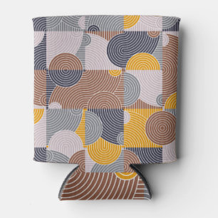 Retro 60s Tiles: Colourful Geometric Pattern Can Cooler