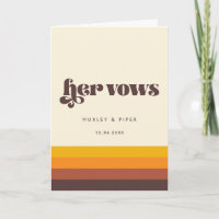 Retro 60s Vintage Mid Century Her vows wedding