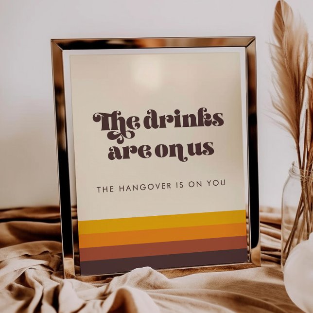 Retro 60s Vintage Wedding Open Bar sign (Creator Uploaded)