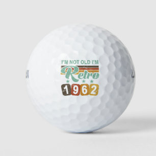 Retro 60th Birthday 1962 Golf Balls
