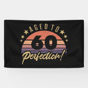 Retro 60th Birthday Humour Banner