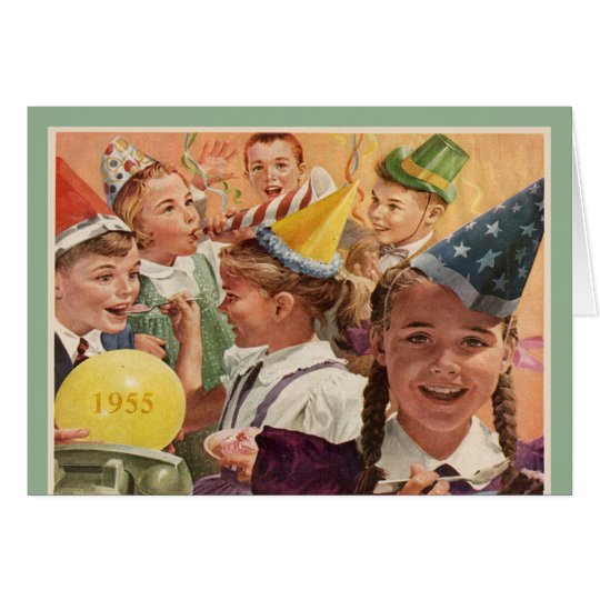 Retro 60th Birthday Party 1955 Childhood Memories Card