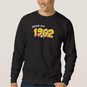 Retro 61st birthday in Pop Art Comic Book Style Aw Sweatshirt