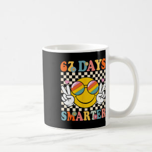 Retro 67 Days Smarter 67 Days Of School Groovy Tea Coffee Mug