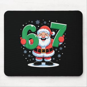 Retro 67 Meme Funny Christmas Santa Six Seven Holi Mouse Mat