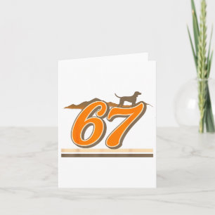 Retro 67 Tennessee Name Funny Tn Dog Gift For Men  Card